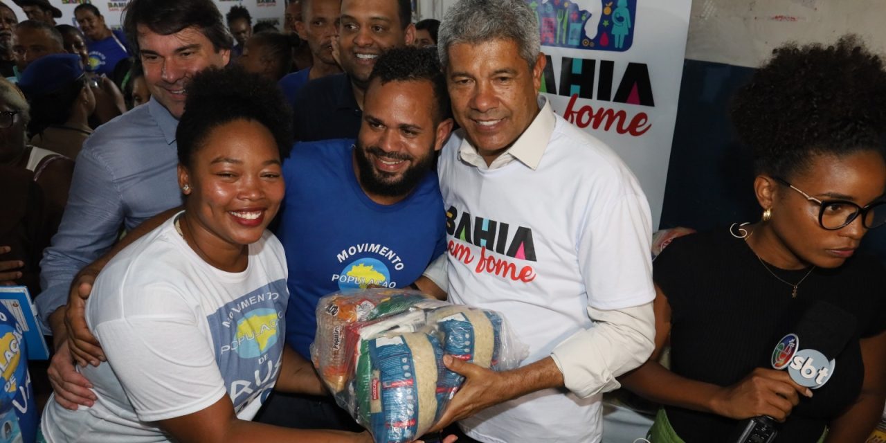 Bahia Sem Fome: governador participa da primeira entrega de alimentos em Salvador