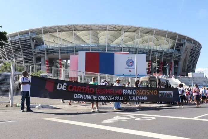 Final do Baianão teve campanha contra o racismo no futebol