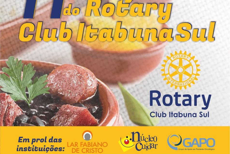Música e solidariedade vão embalar a 11° Feijoada do Rotary Club em Itabuna