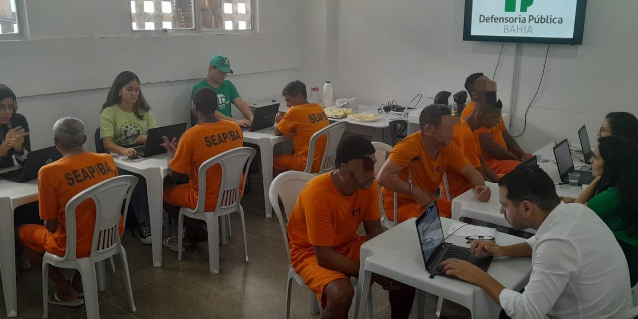 Defensoria Pública Estadual realiza mutirão de atendimento a presos provisórios no Conjunto Penal de Itabuna