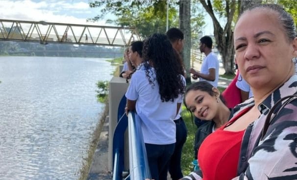 Projeto da Escola Municipal Margarida Pereira leva alunos a um tour pelas margens do Rio Cachoeira