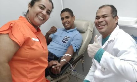 Colaboradores da Socializa no Conjunto Penal de Itabuna doam sangue e ajudam a abastecer estoque do hemocentro
