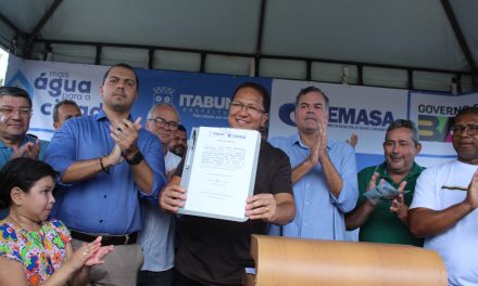 Solenidade marca autorização do início das obras do Mais Água na zona oeste de Itabuna