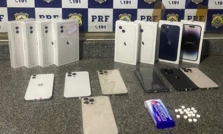 PRF apreende celulares avaliados em R$60 mil na BR-116