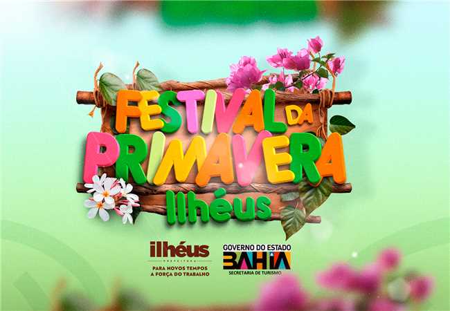 Primavera Ilhéus: Festival terá shows, gastronomia e artesanato a partir da próxima sexta