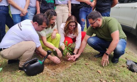 Plantio de mudas e música celebraram a Campanha Setembro Verde no Hospital de Base