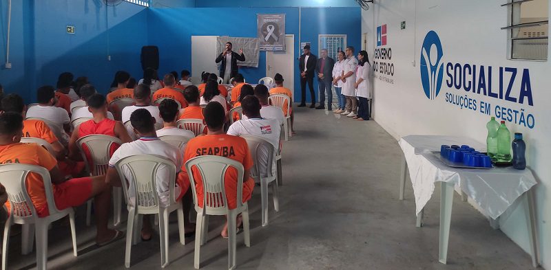 Janeiro Branco: Conjunto Penal de Itabuna promove palestras sobre saúde mental para reeducandos e colaboradores 