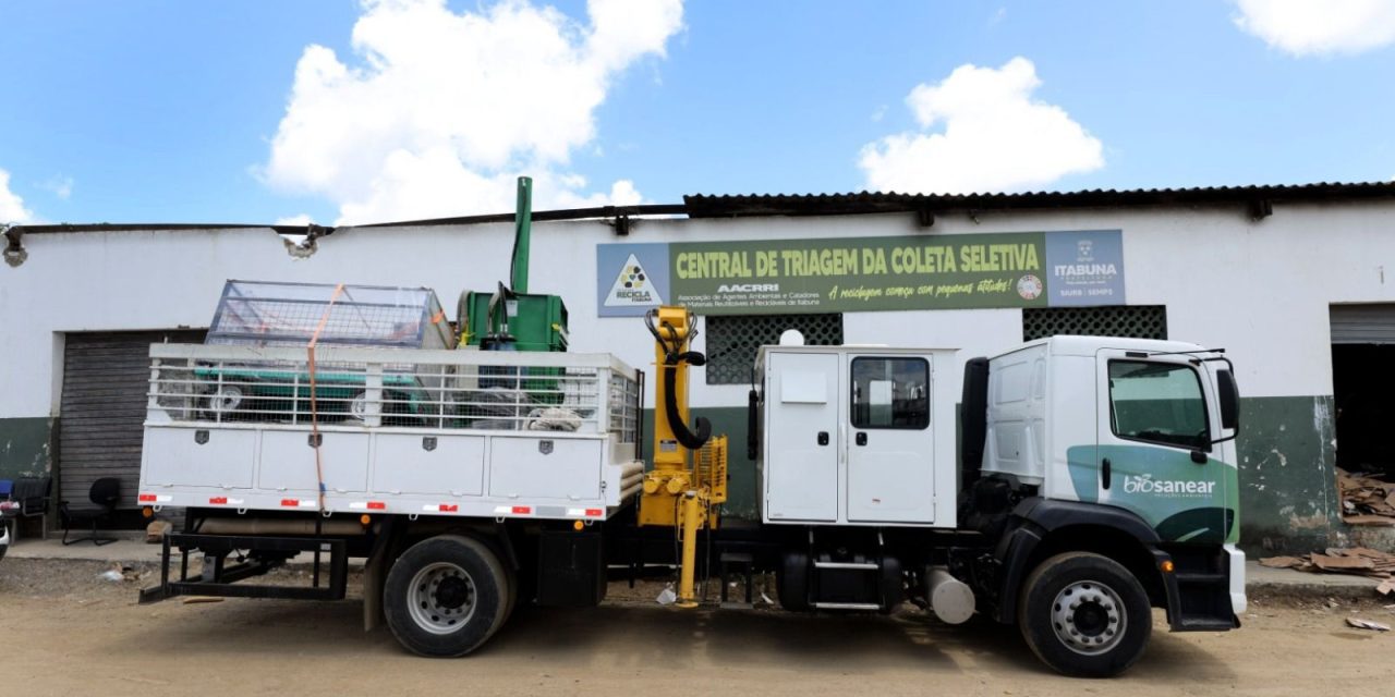 Governo do Estado entrega equipamentos para recuperação da Central de Triagem da Coleta Seletiva de Itabuna