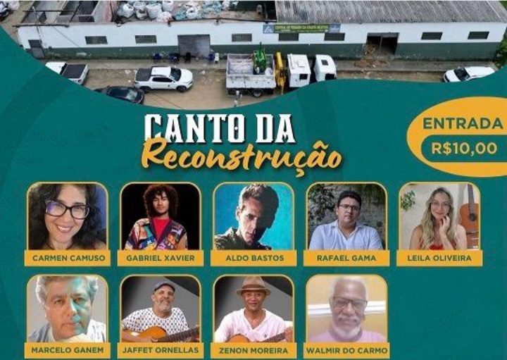 Música e poesia no ´Canto de Reconstrução` em benefício da Associação dos Catadores de Recicláveis de Itabuna