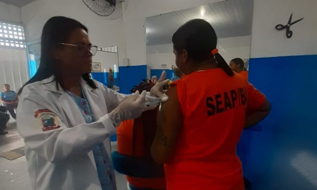 Socializa promove campanha de vacinação contra a gripe no Conjunto Penal de Itabuna